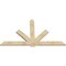 Ekena Millwork Kennewick Rough Sawn Timber Gable Bracket, Douglas Fir, 84"W x 49"H x 2"D x 6"F, 14/12 Pitch GBW084X49X0206KEN00RDF - alternate 3